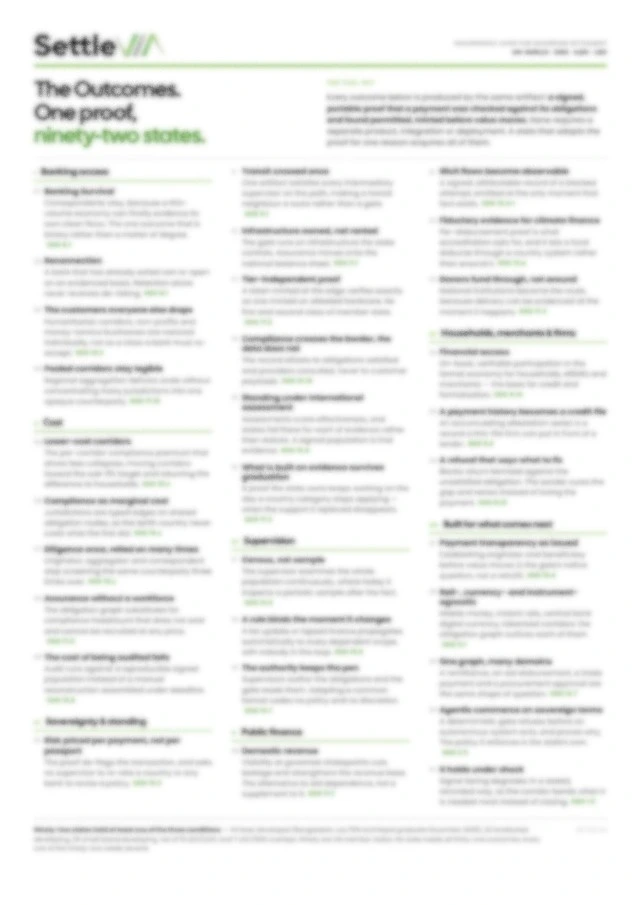 Cover of the brief, thirty-one outcomes from one proof